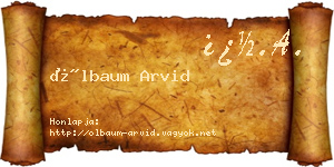 Ölbaum Arvid névjegykártya